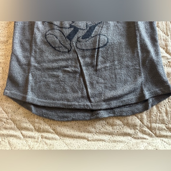 Barefoot Dreams X Disney collab Carbon/black classic Mickey Mouse Tee-SUPER SOFT - Picture 7 of 11